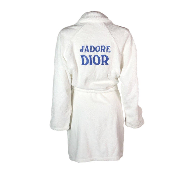 Dior White Logo Bathrobe - Home