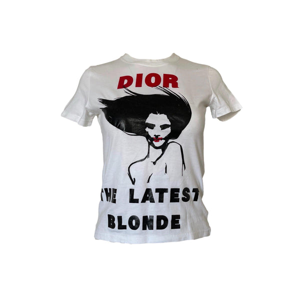 Dior White Print T-Shirt - Apparel