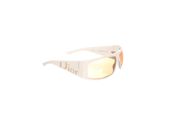 Dior White Rectangle Sunglasses - Sunglasses