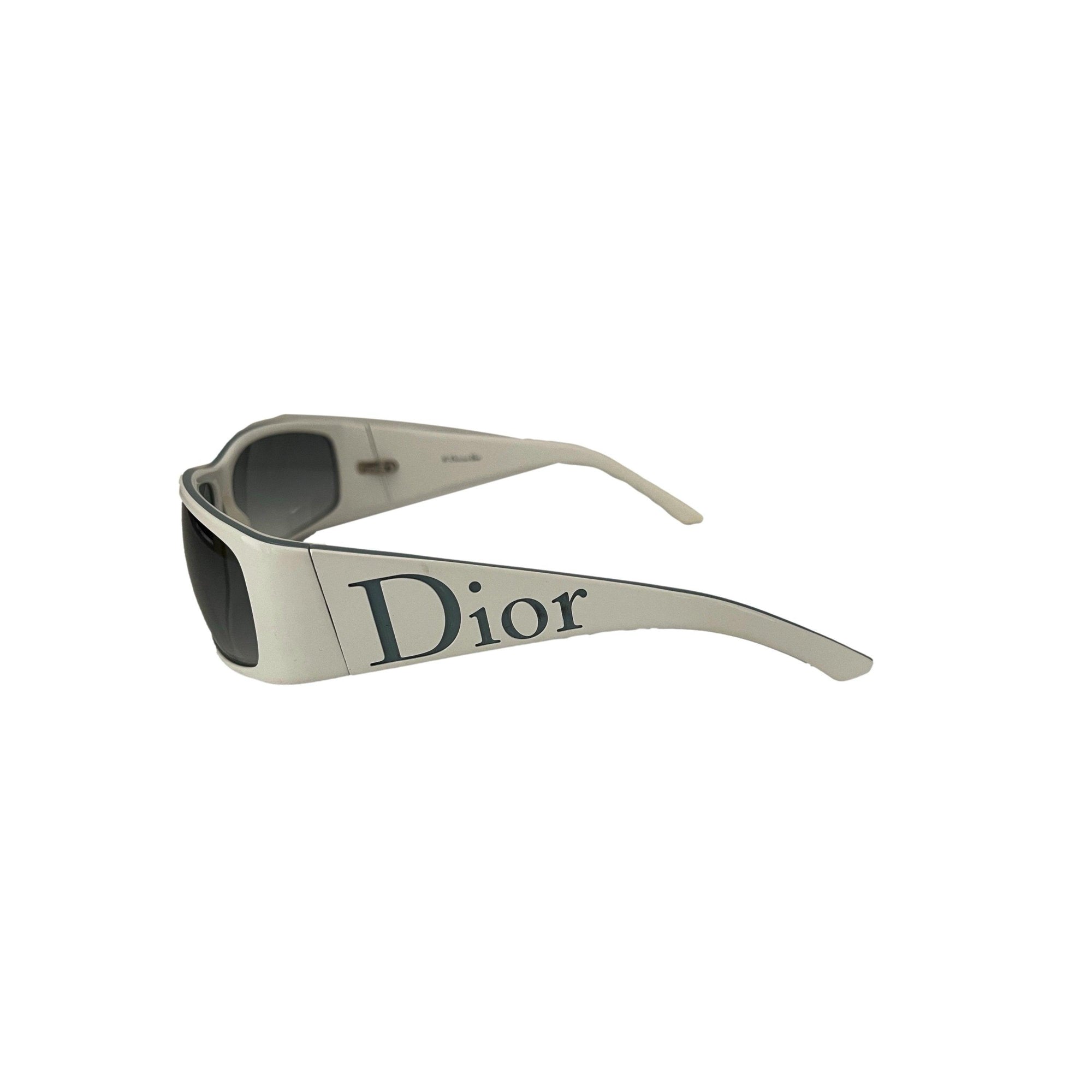 Dior White Rectangle Sunglasses - Sunglasses