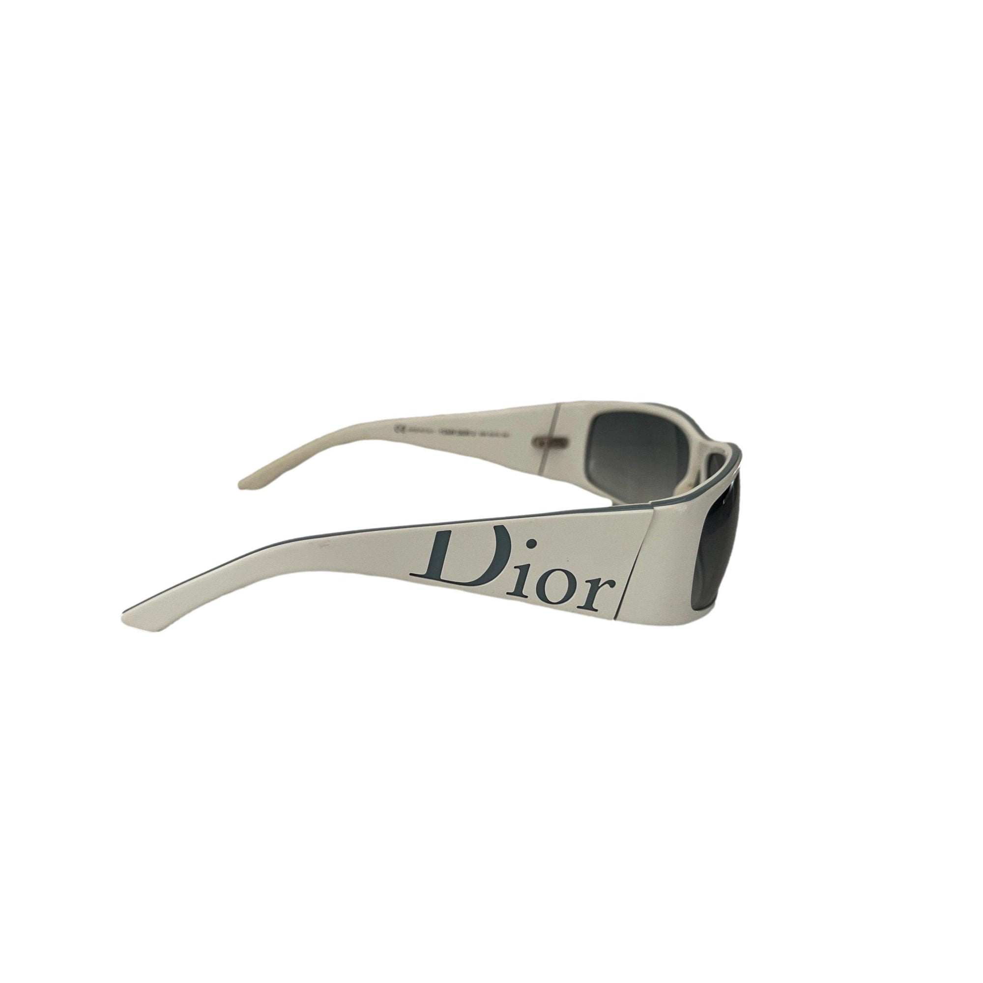 Dior White Rectangle Sunglasses - Sunglasses
