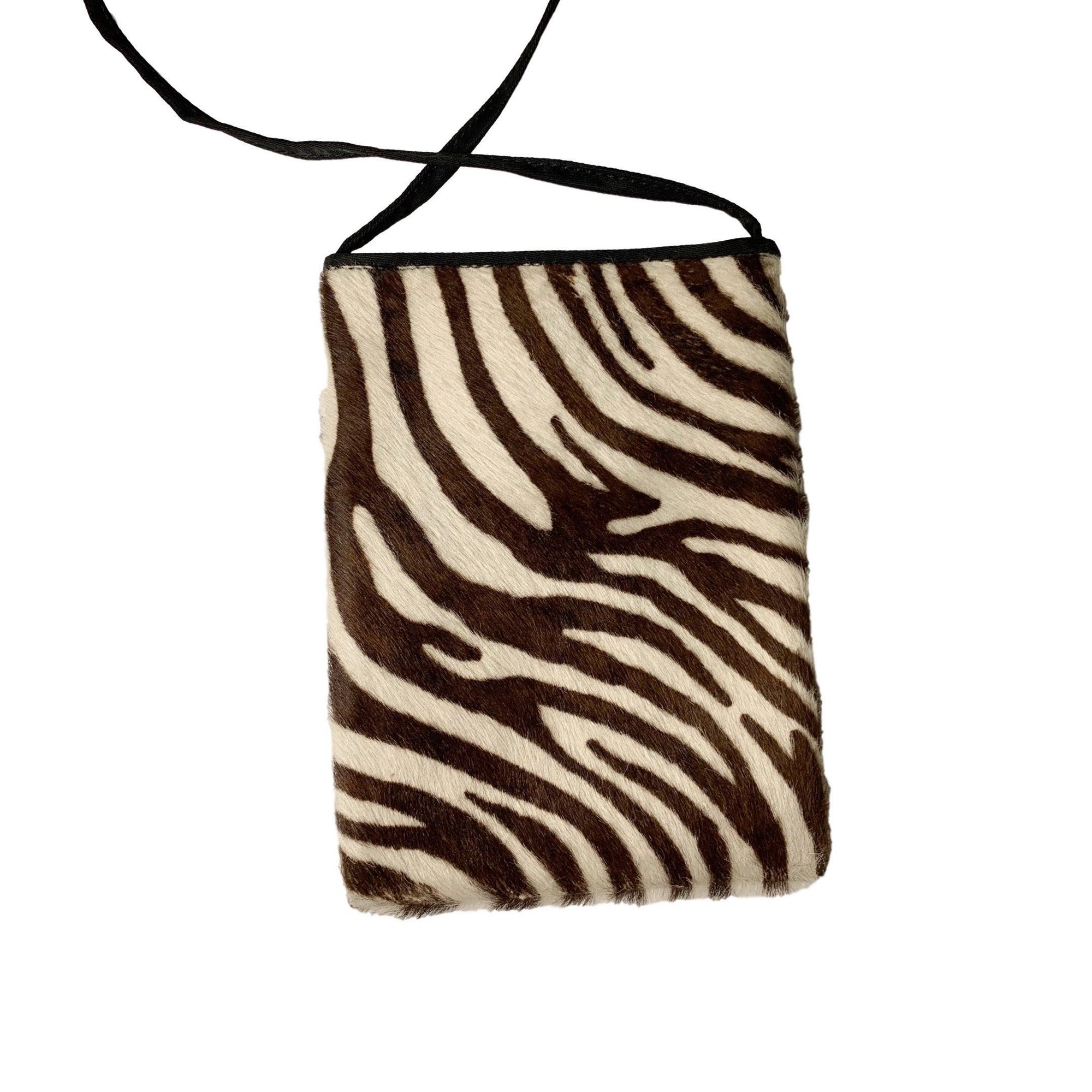 Dior Zebra Calf Hair Mini Crossbody Bag - Handbags
