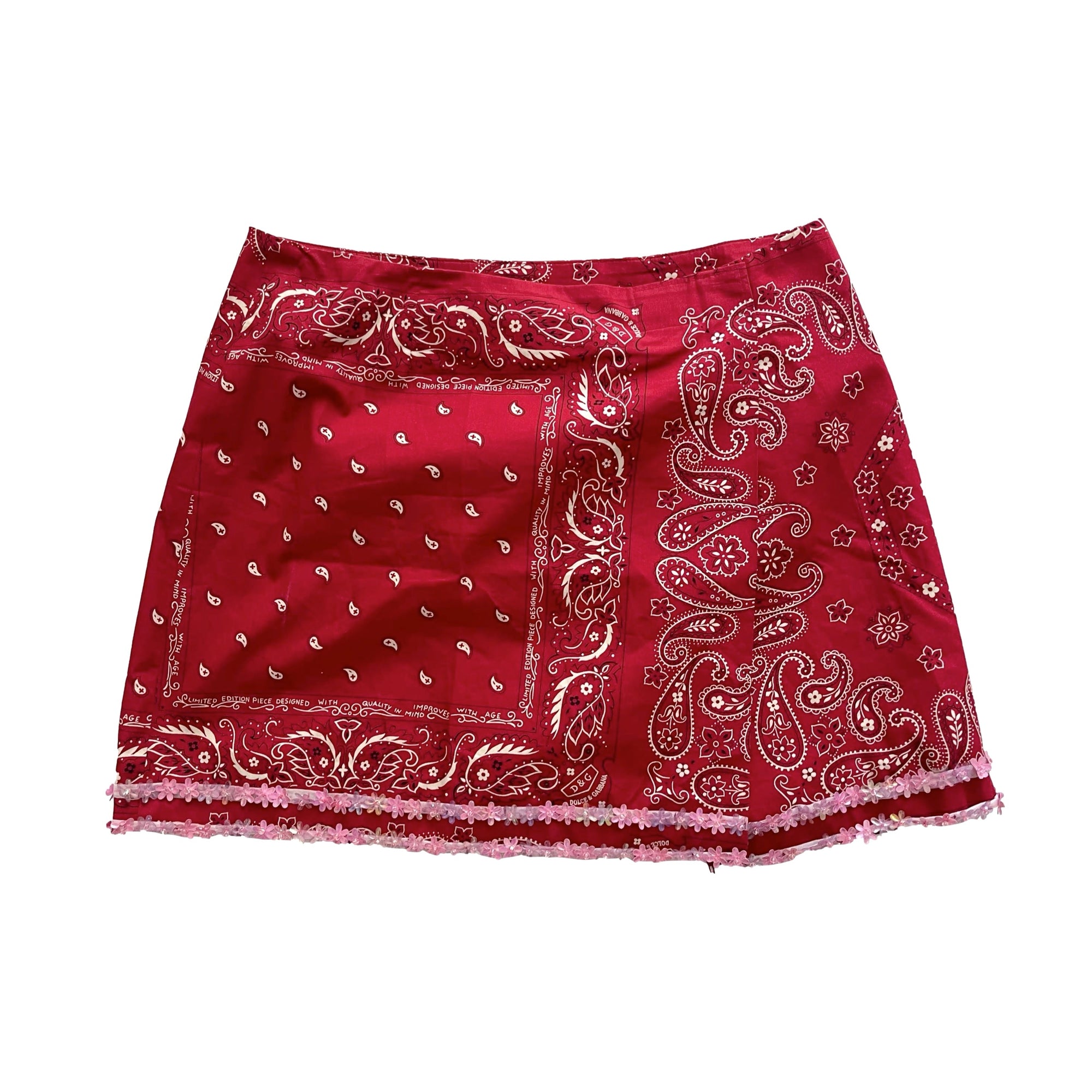 Dolce and Gabbana Bandana Print Skirt - Apparel