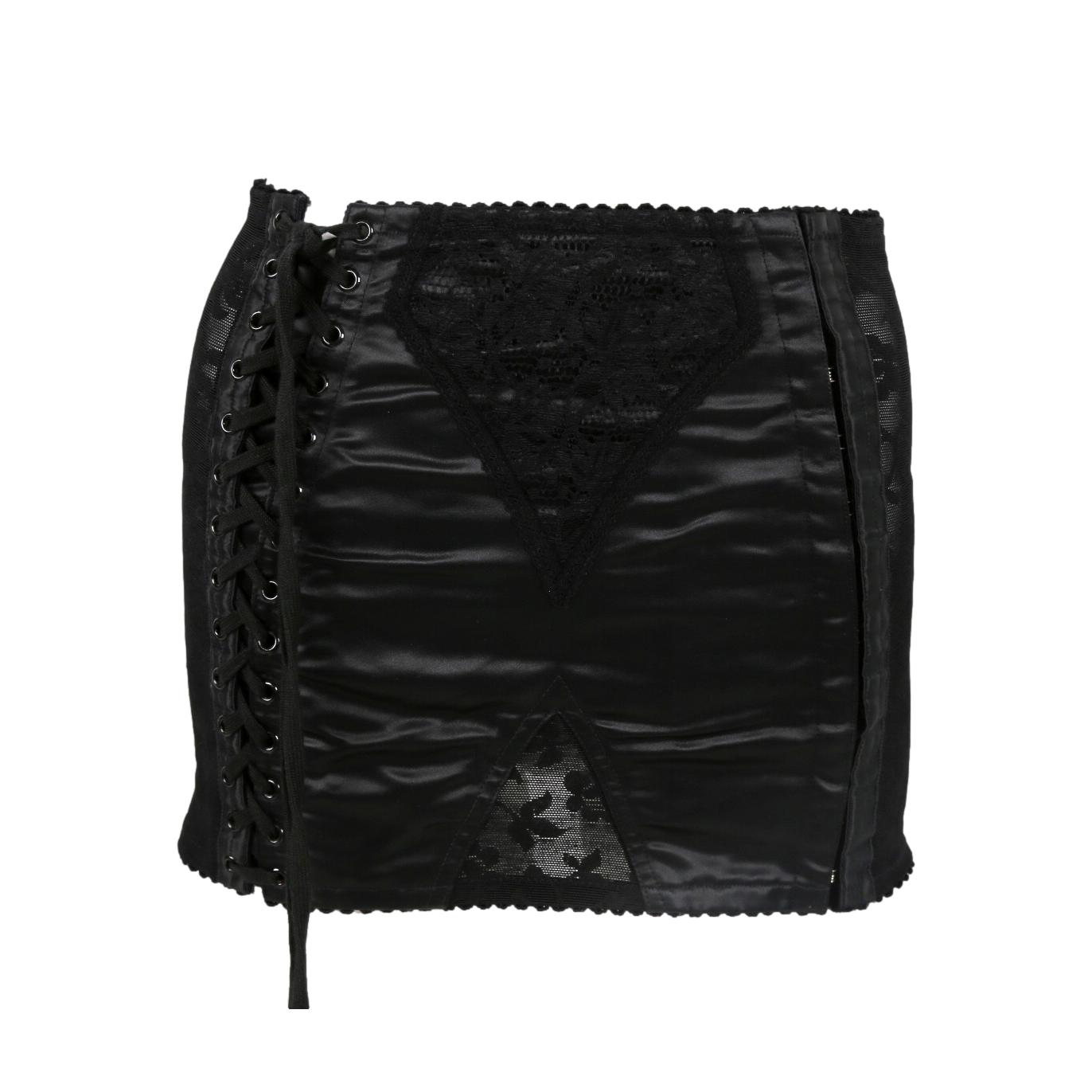 Dolce and Gabbana Black Floral Lace Skirt - Apparel