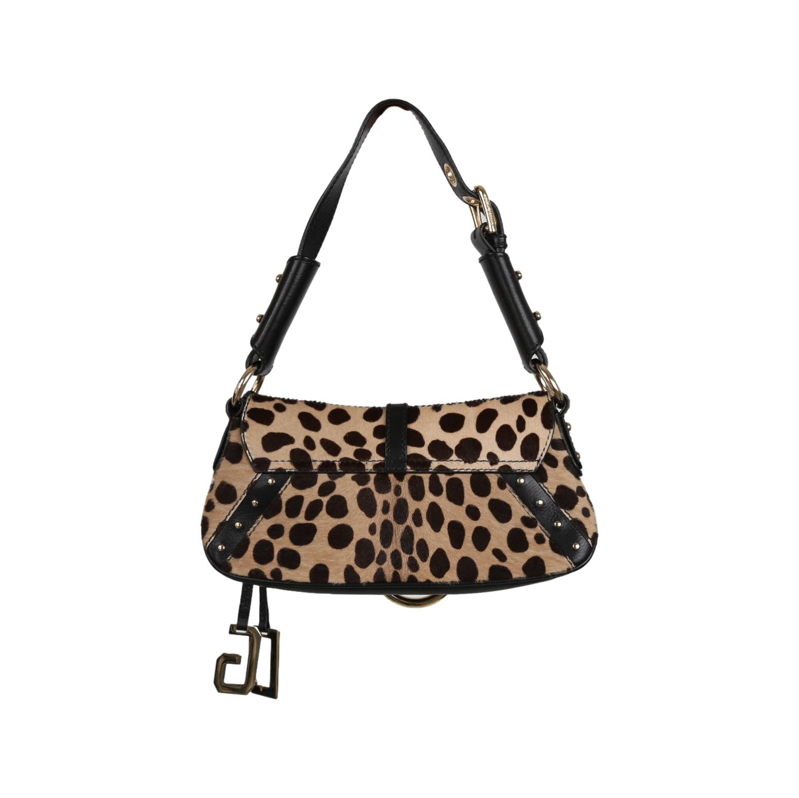 Dolce and Gabbana Cheetah Calf Hair Shoulder Bag - Handbags