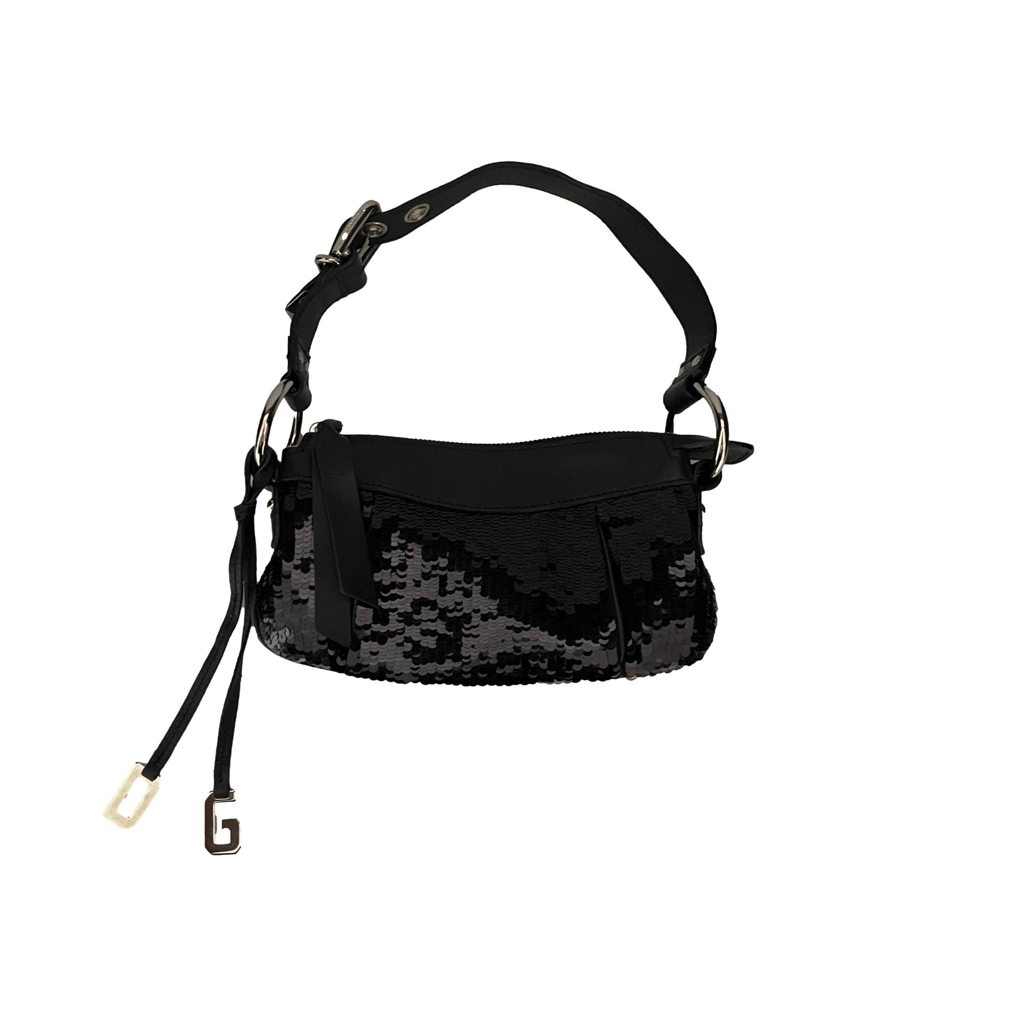 Dolce & Gabbana Black Sequin Mini Shoulder Bag - Handbags