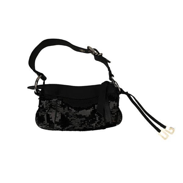 Dolce & Gabbana Black Sequin Mini Shoulder Bag - Handbags