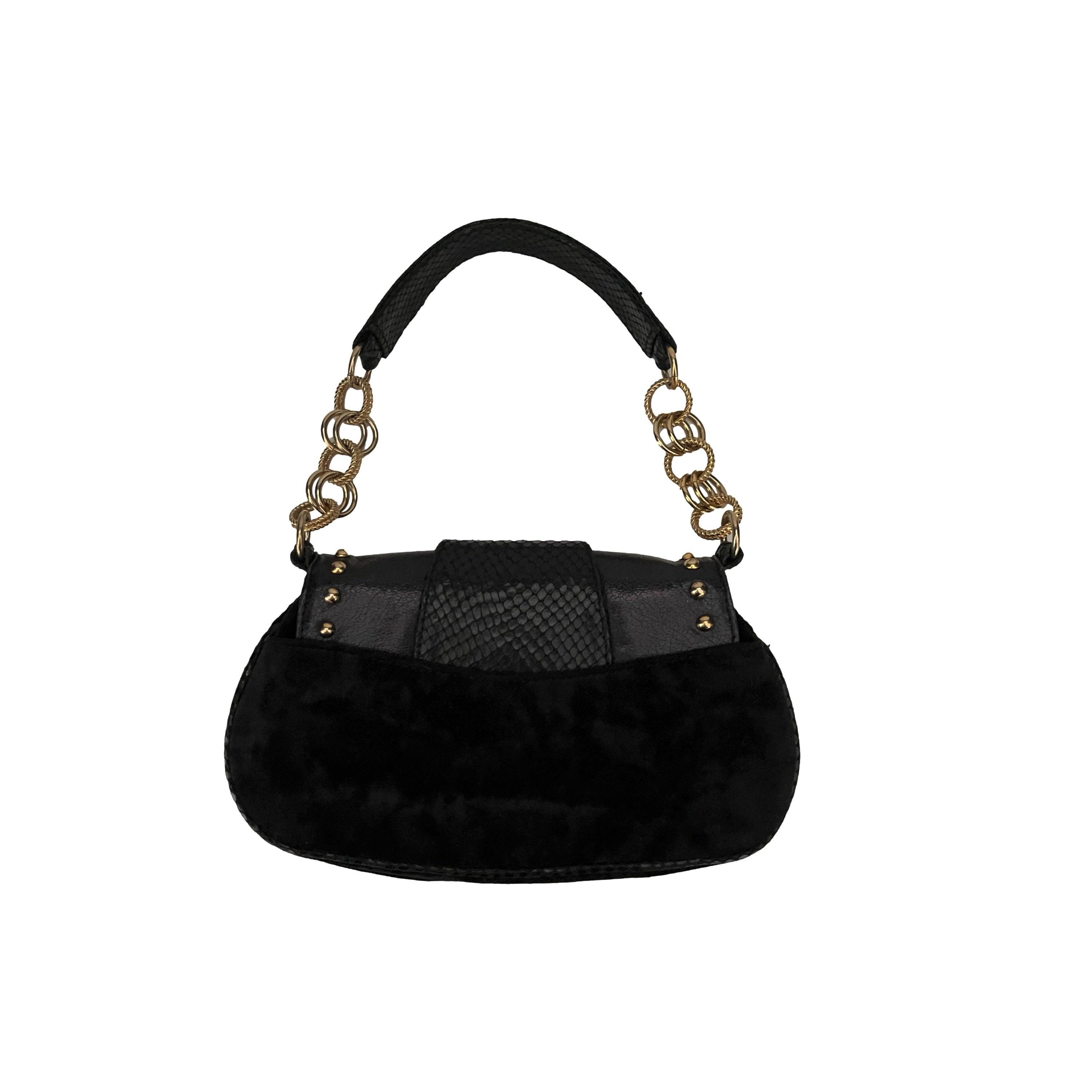 Treasures of NYC - Dolce & Gabbana Black Suede Chain Mini