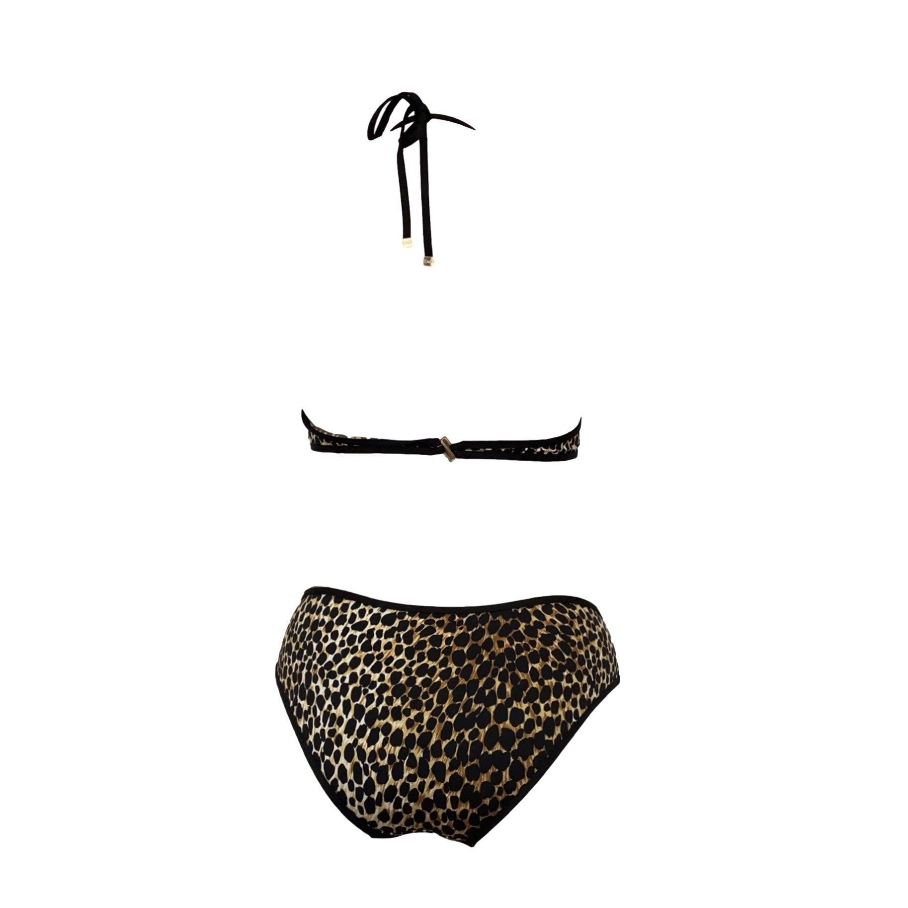 Dolce & Gabbana Cheetah Print Bikini - Swimwear