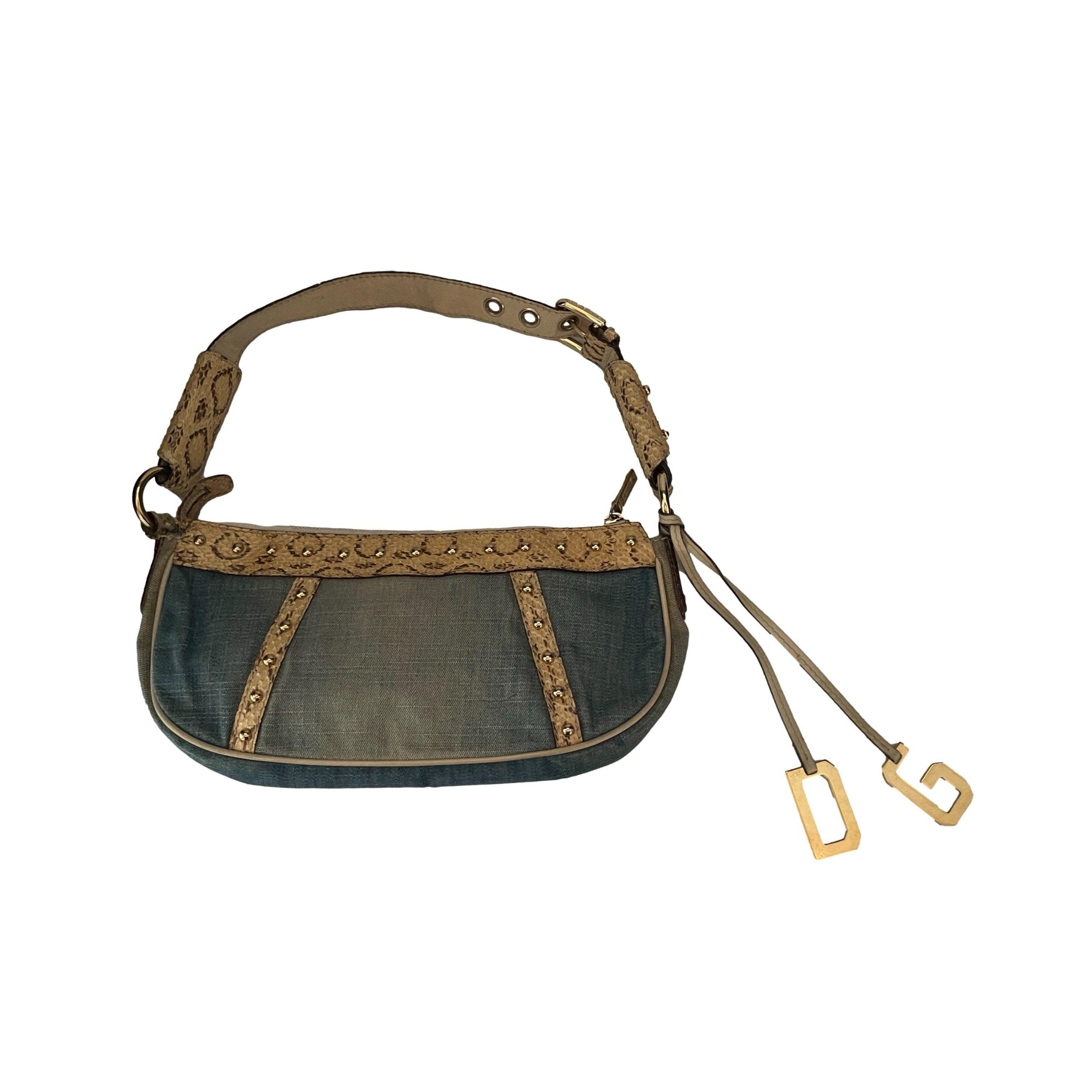 Dolce & Gabbana Denim Baguette Bag - Handbags