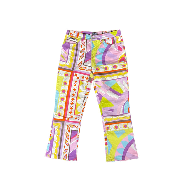 Dolce & Gabbana Multicolor Geo Print Pants - Apparel