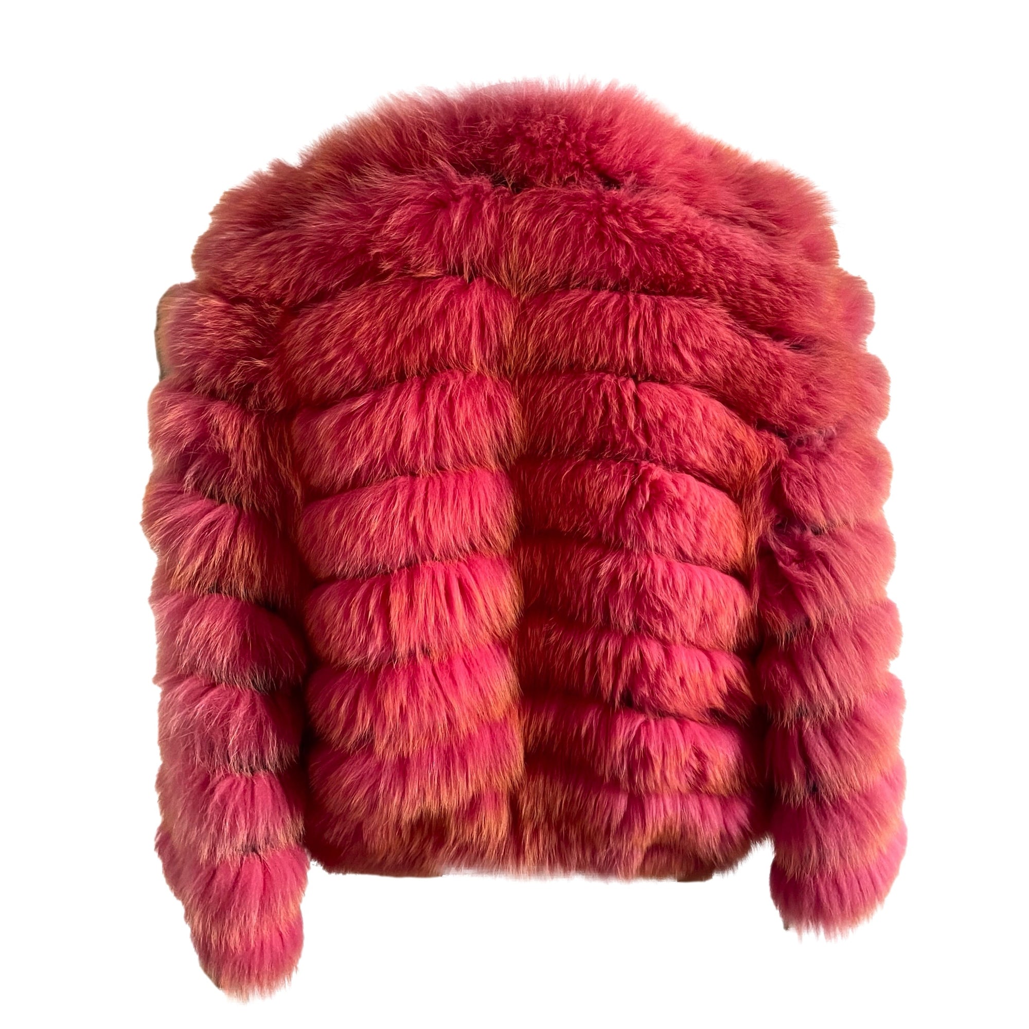 Dolce & Gabbana Pink Ombre Fur Jacket - Apparel