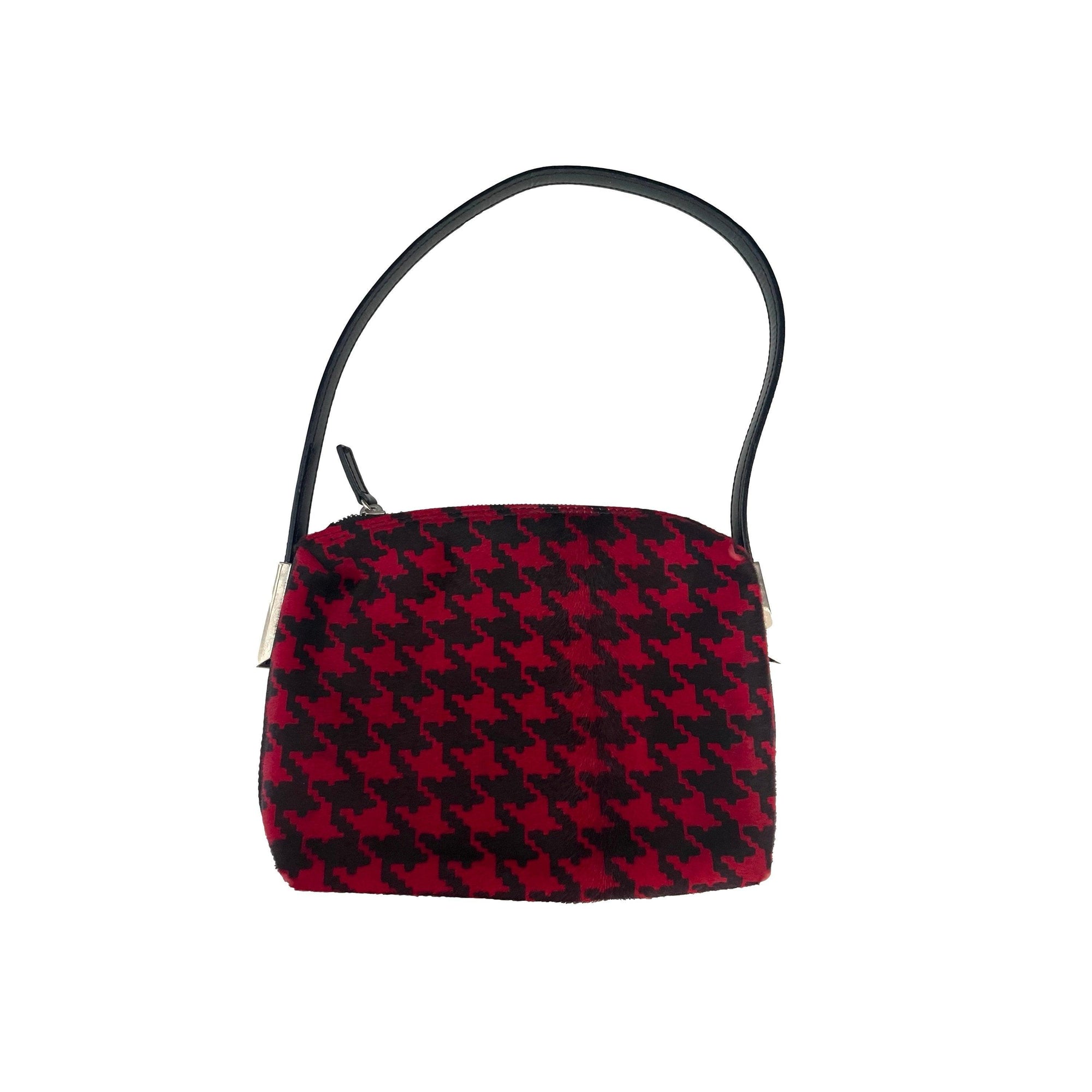 Dolce & Gabbana Red Houndstooth Mini Bag - Handbags