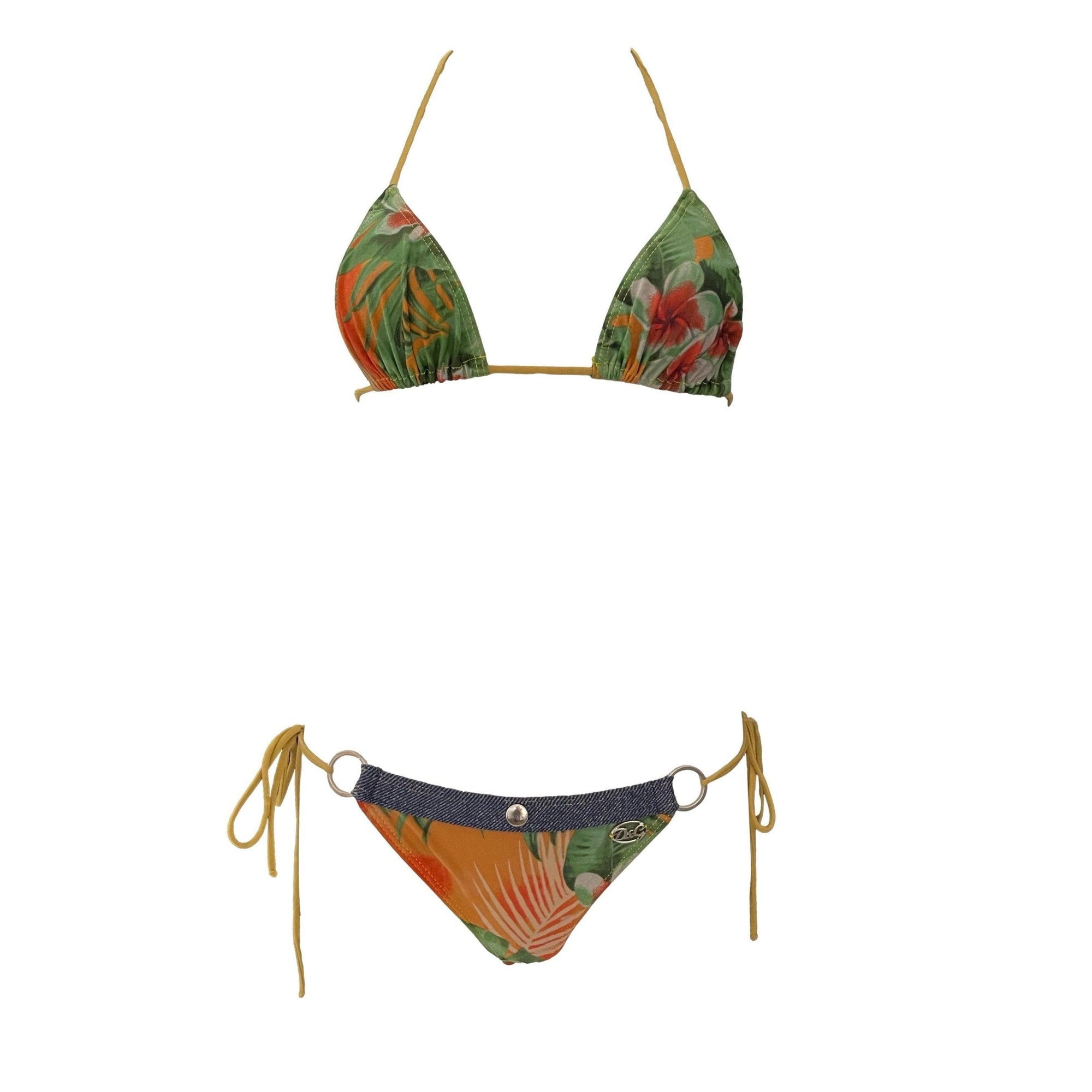 Dolce & Gabbana Tropical Floral Bikini - Swimwear