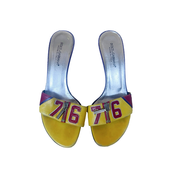 Dolce & Gabbana Yellow ’76’ Heels - Shoes
