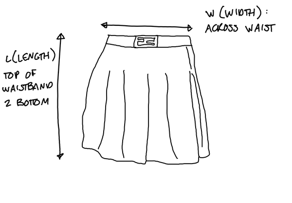 Fendi Blue Knit Logo Skirt Set - Treasures of NYC