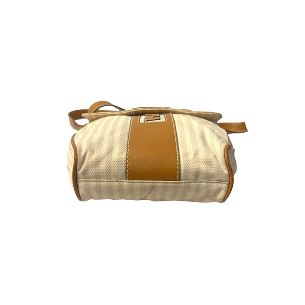 Fendi Beige Logo Mini Bag - Handbags