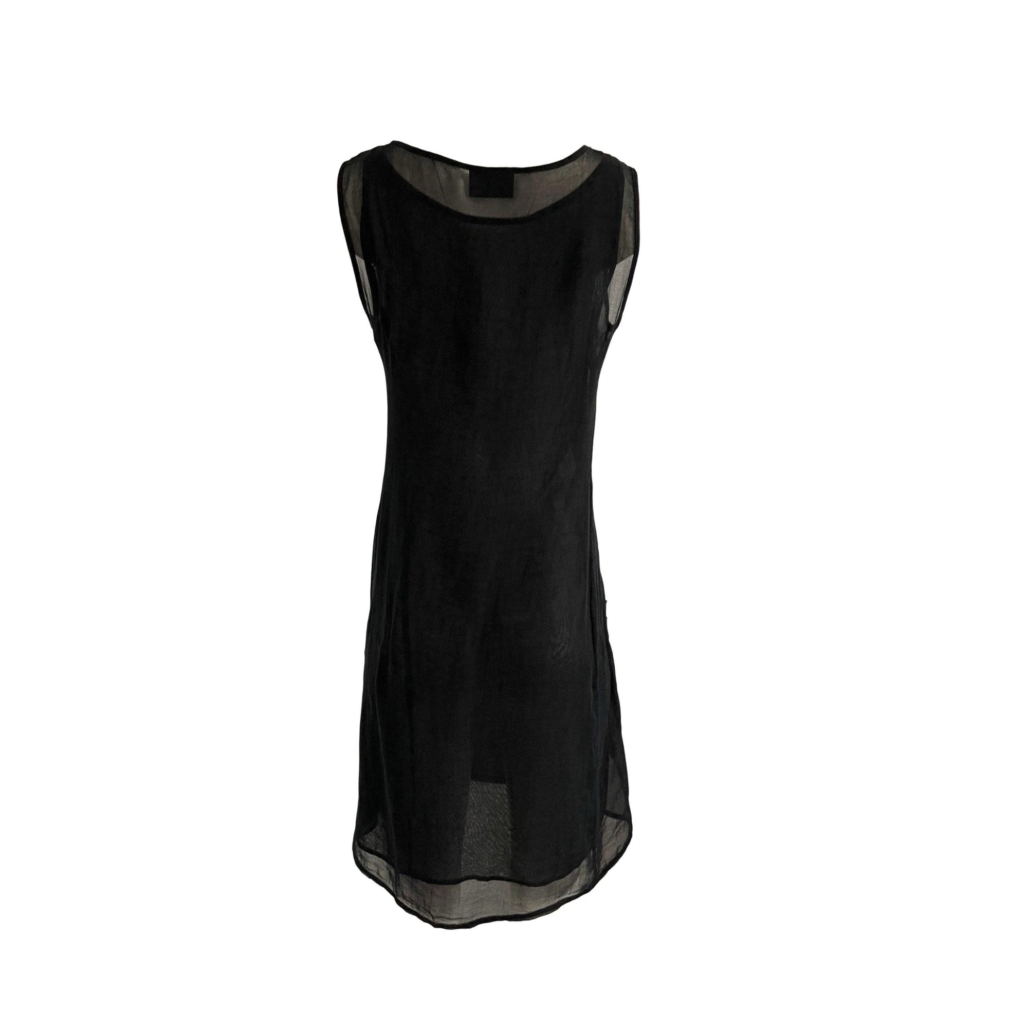 Fendi Black Monogram Sheer Tank Dress - Apparel