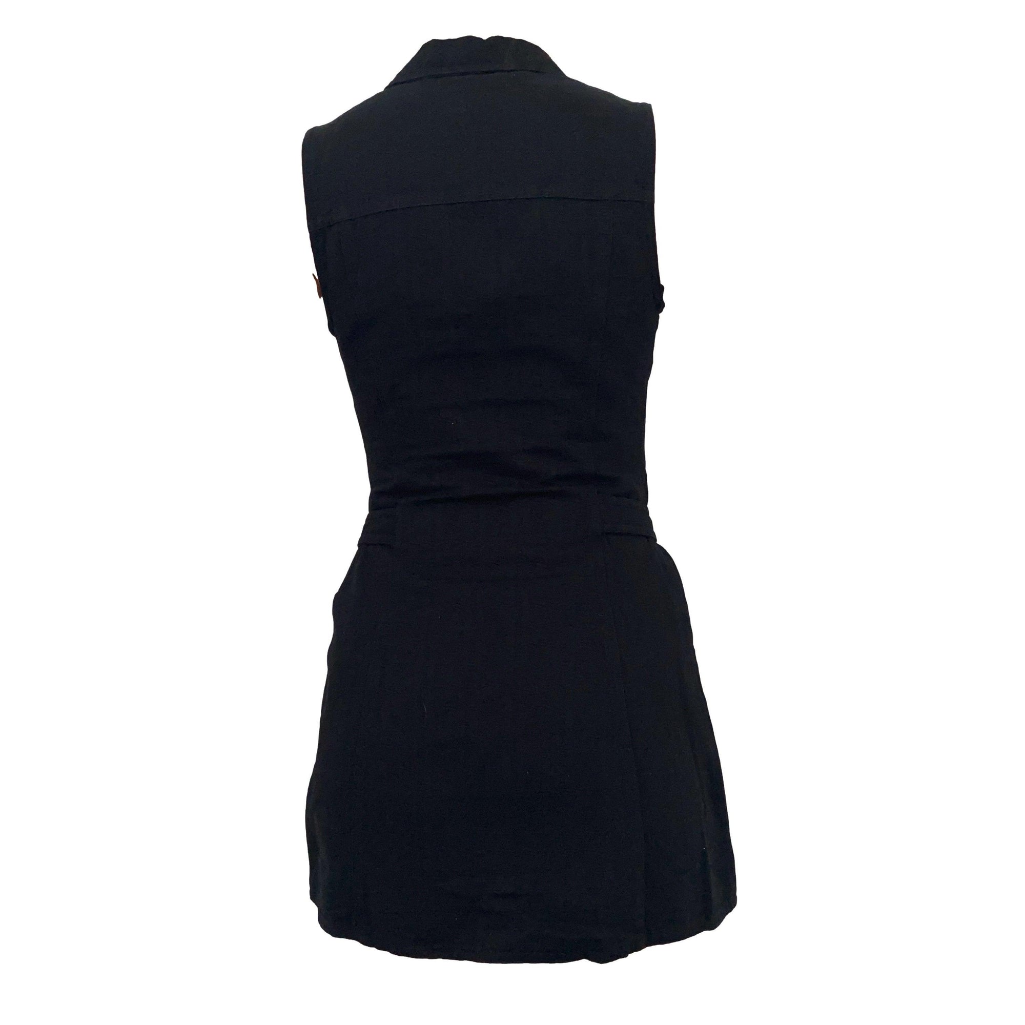 Fendi Black Monogram Zip Up Dress - Apparel