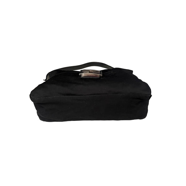 Fendi Black Neoprene Shoulder Bag - Handbags