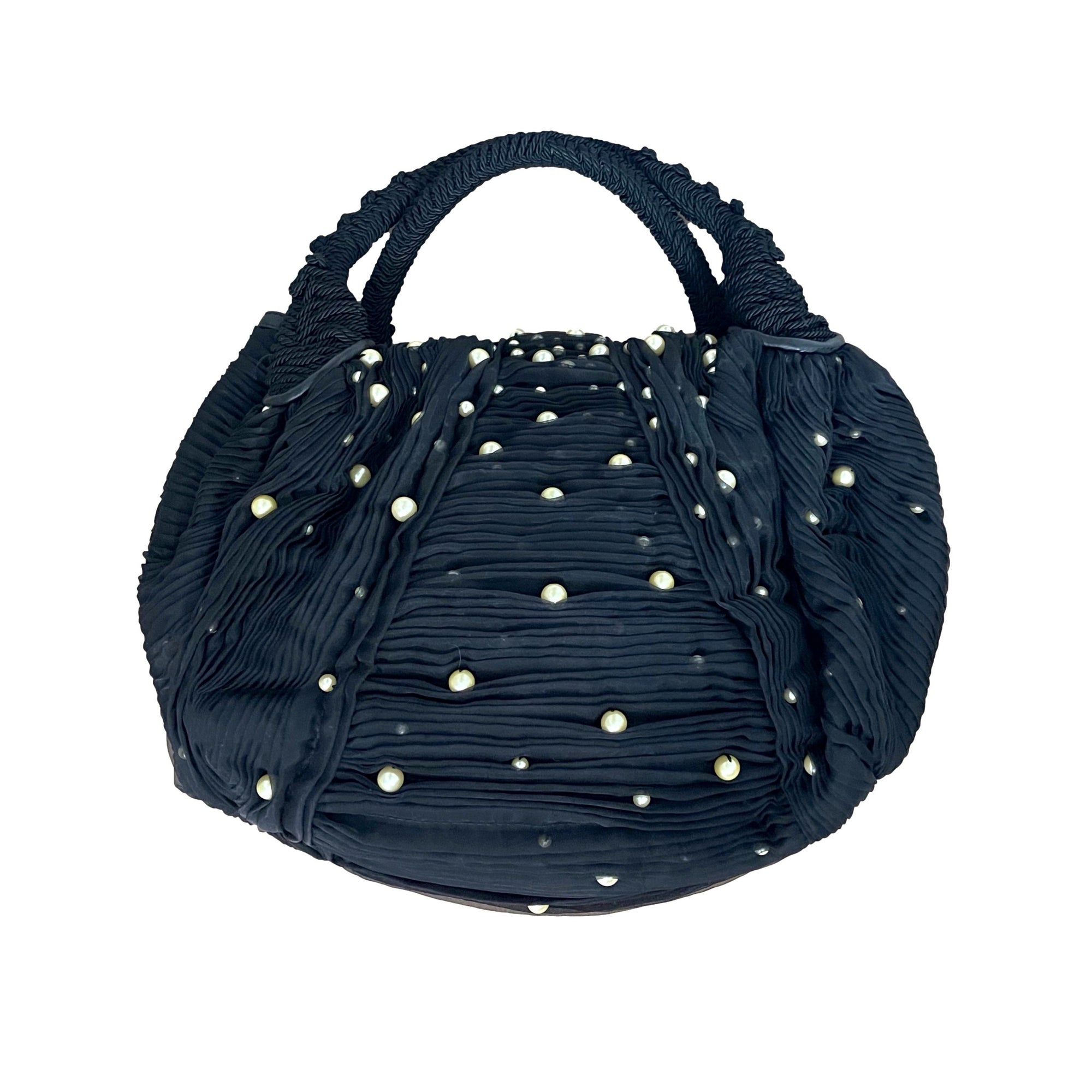 Fendi Black Pearl Jumbo Spy Bag - Handbags