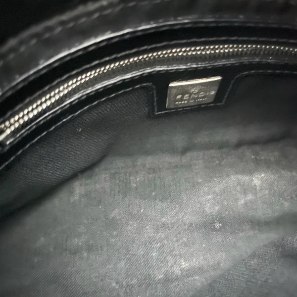Fendi Black Velour Mini Shoulder Bag - Handbags