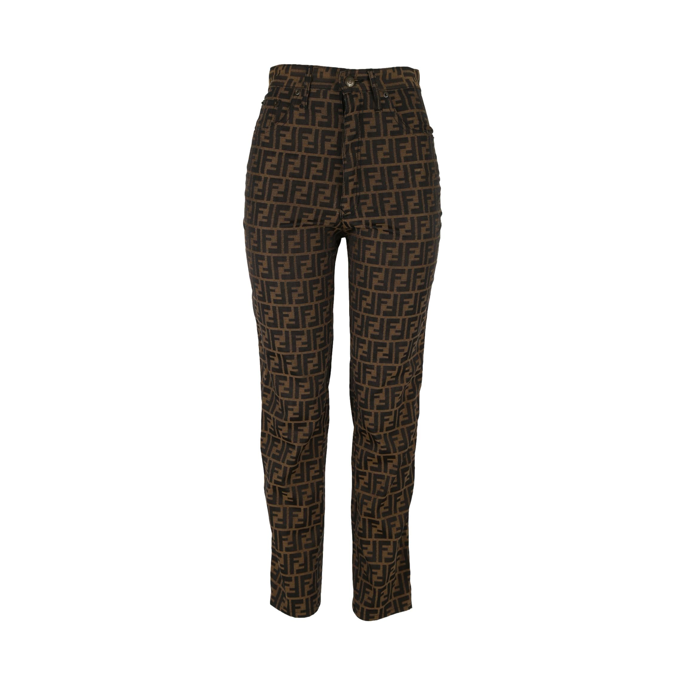 Vintage Fendi Brown Logo Pants – Treasures of NYC