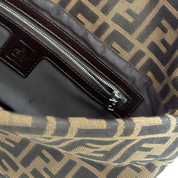 Fendi Brown Logo Shoulder Bag - Handbags