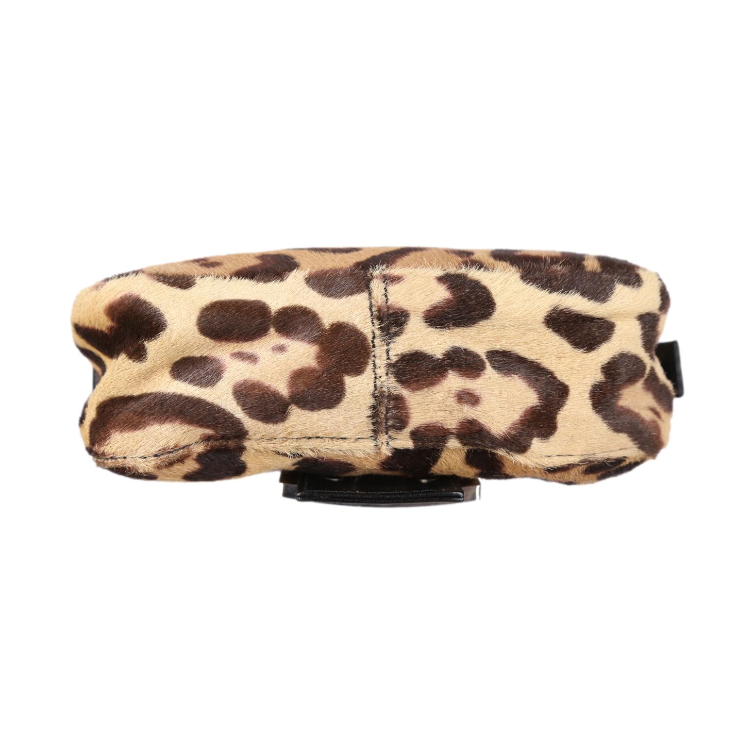 Fendi Cheetah Mini Baguette - Handbags