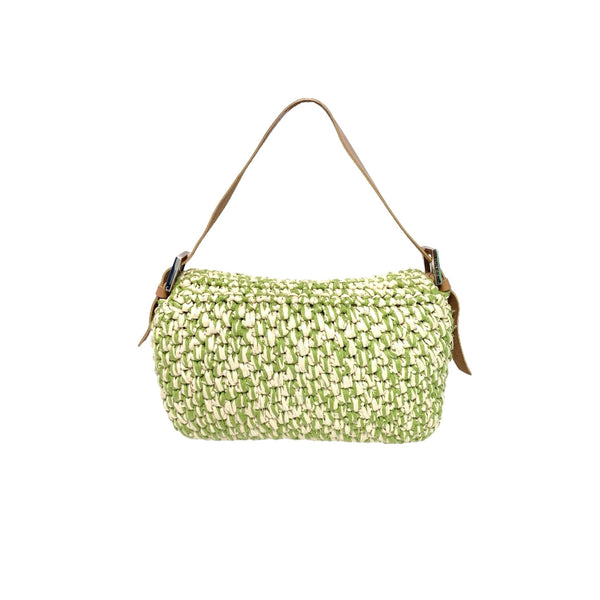 Fendi Green Braided Baguette - Handbags