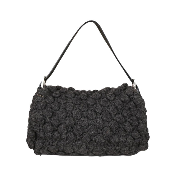 Fendi Grey Crochet Baguette - Handbags
