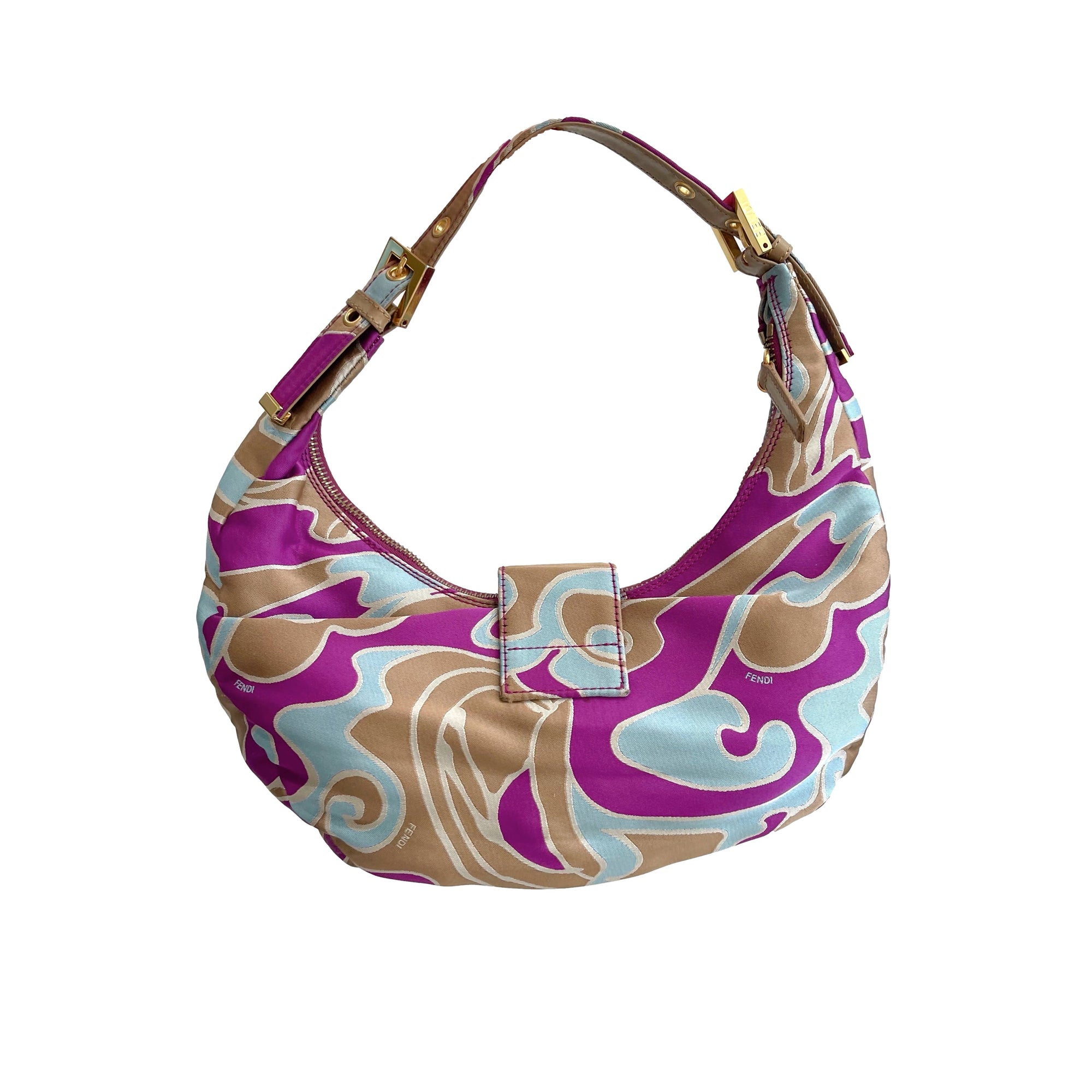 Fendi Multicolor Croissant Shoulder Bag - Handbags