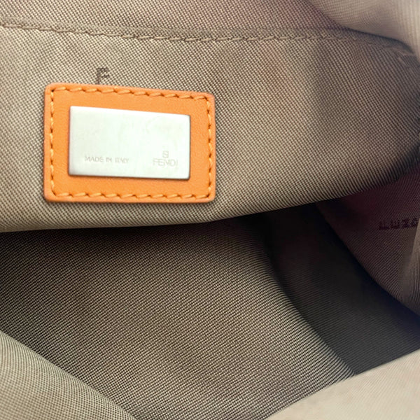 Fendi Orange Classic Logo Bag - Handbags