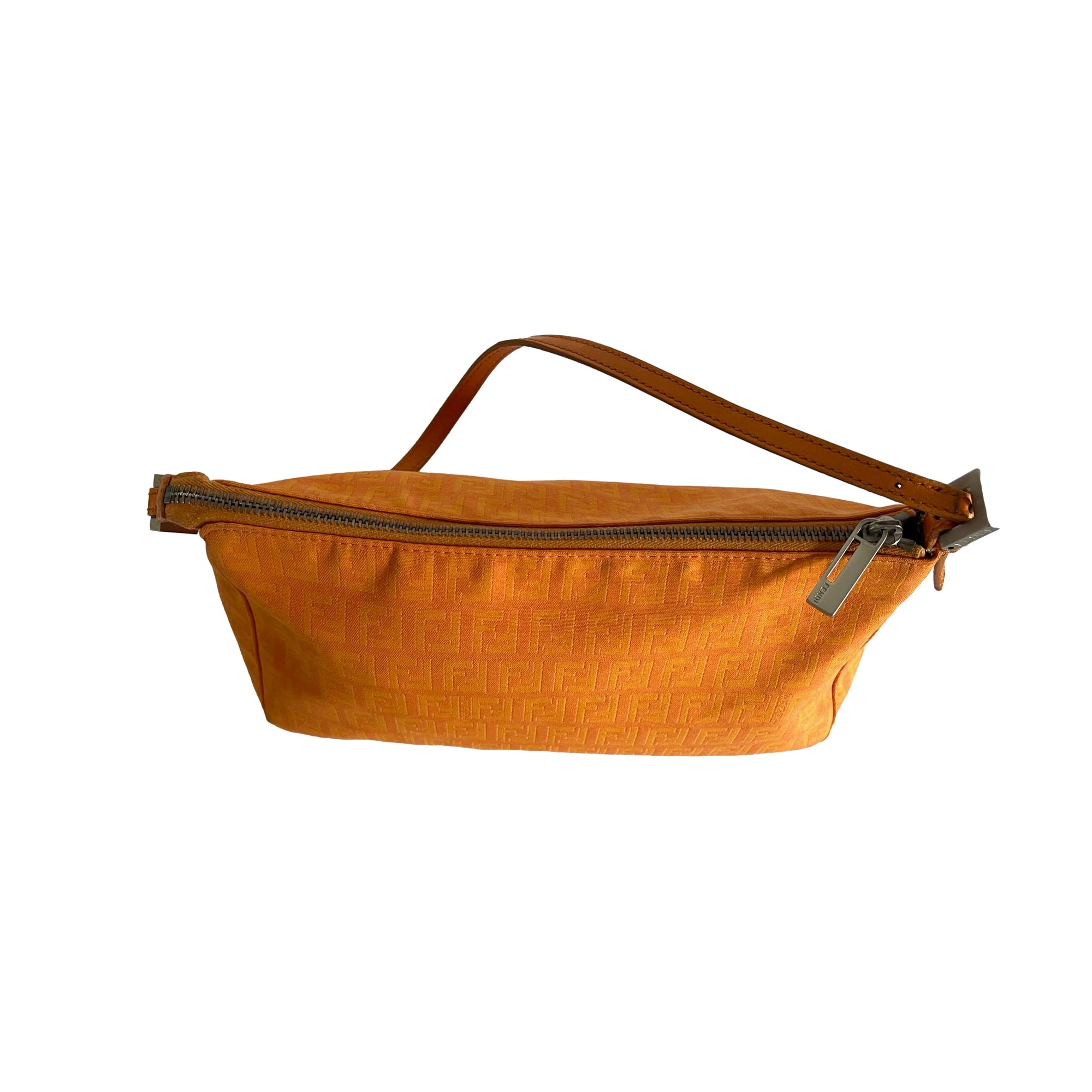 Fendi Orange Classic Logo Bag - Handbags