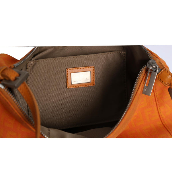 Fendi Orange Logo Shoulder Bag - Handbags