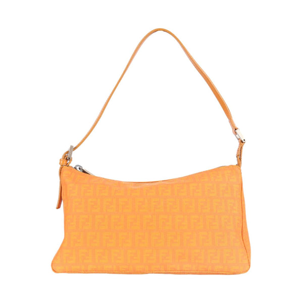 Fendi Orange Logo Shoulder Bag - Handbags