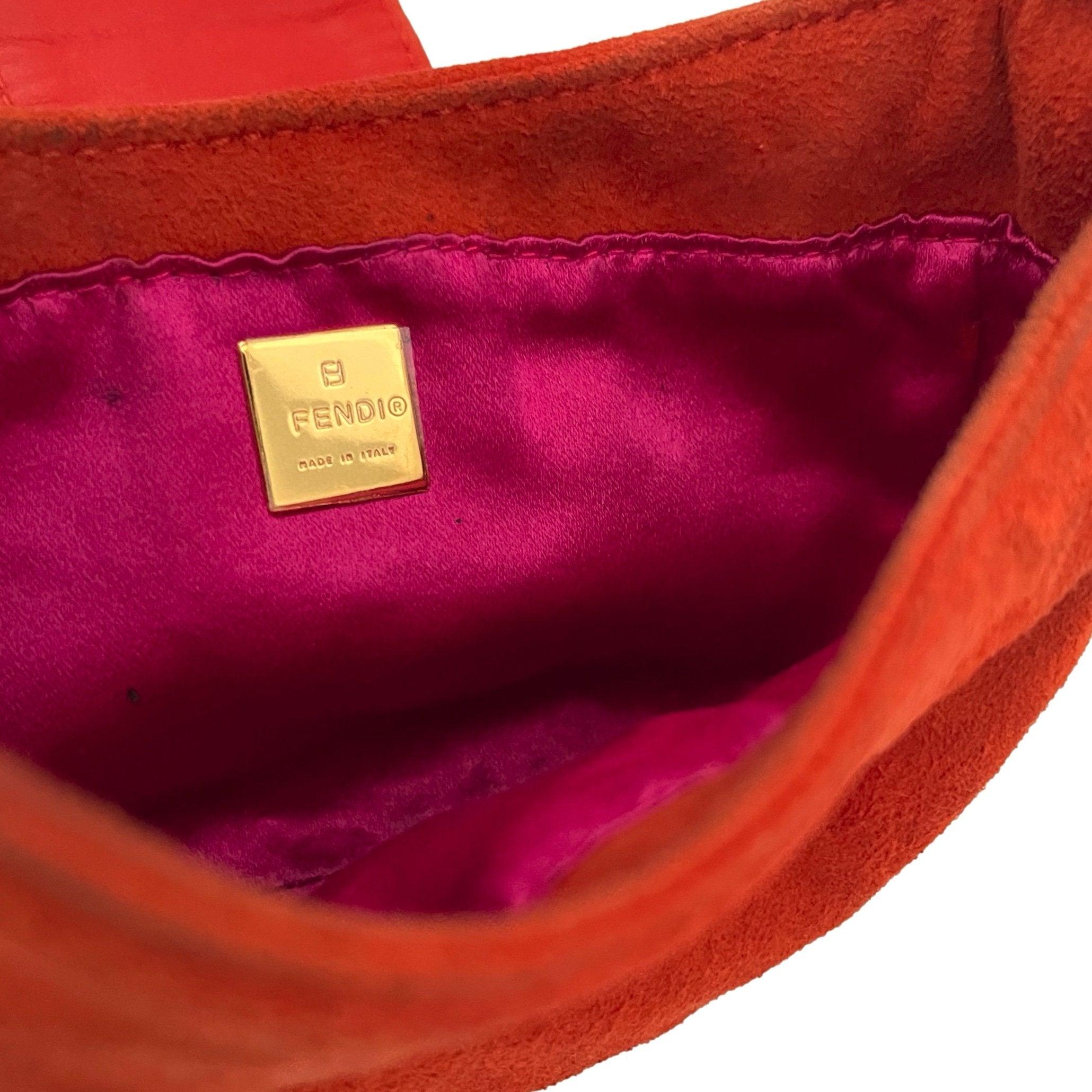 Vintage Fendi Orange Suede Mini Croissant Bag – Treasures of NYC