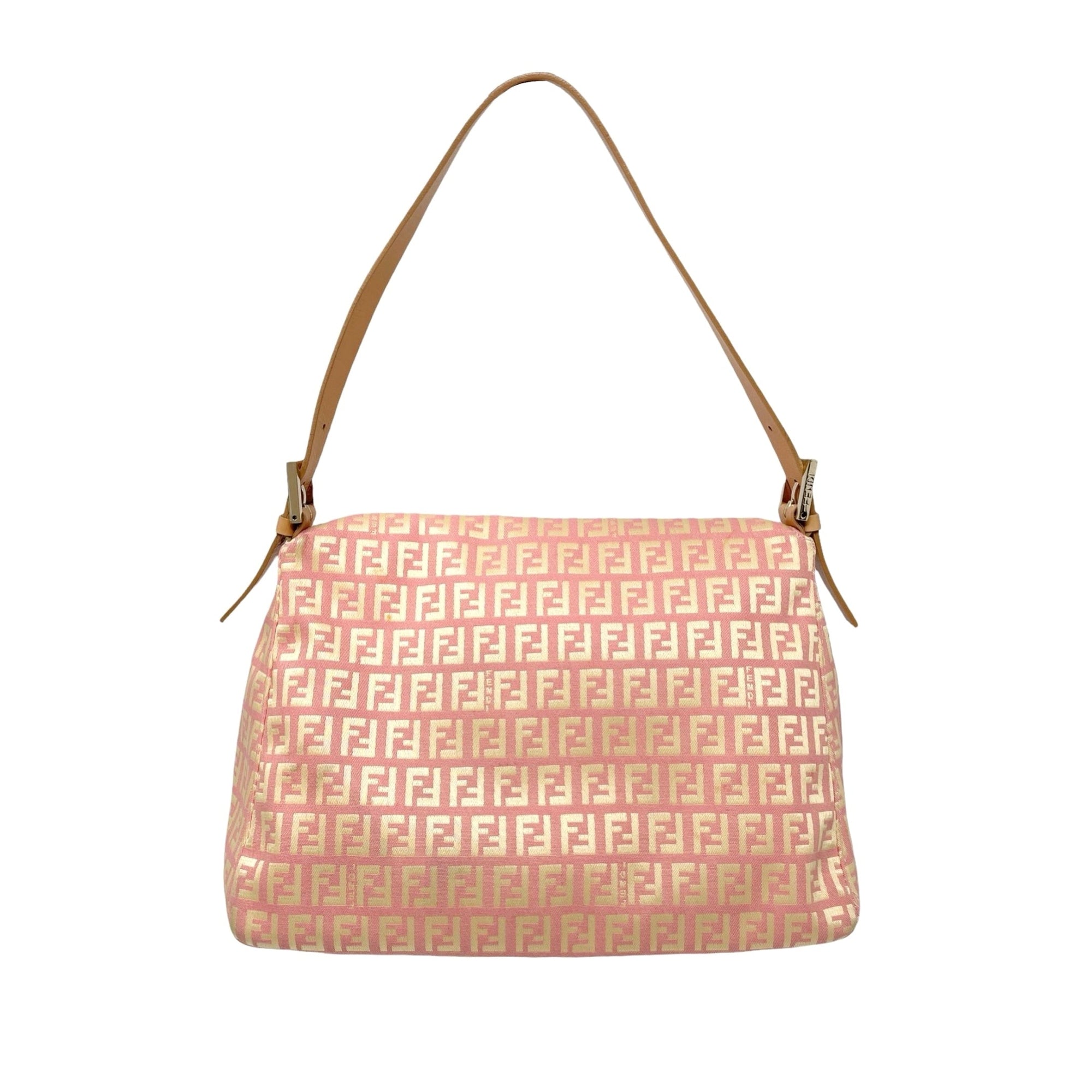 Fendi Pink Canvas Baguette - Handbags