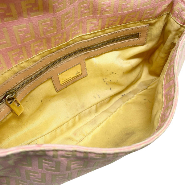 Fendi Pink Canvas Baguette - Handbags