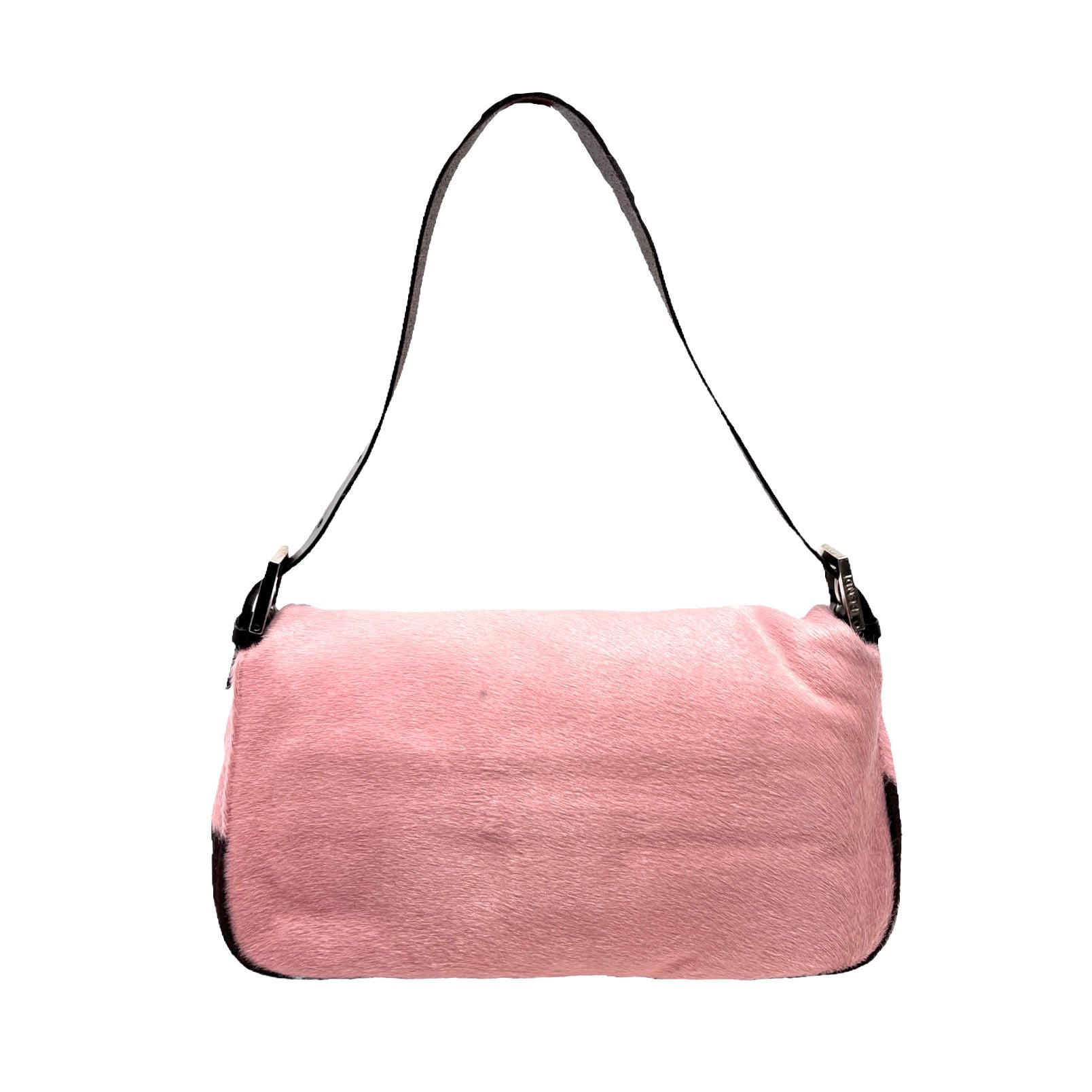 Fendi Pink Cow Print Baguette - Handbags