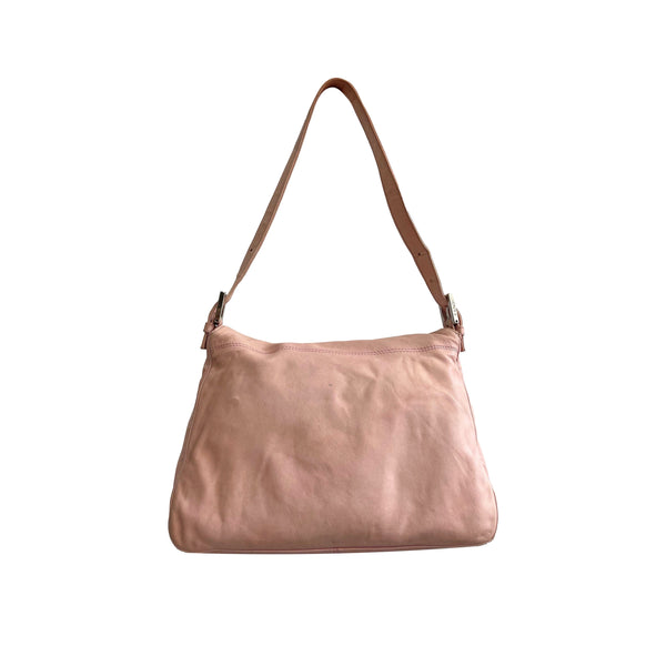 Fendi Pink Logo Shoulder Bag - Handbags