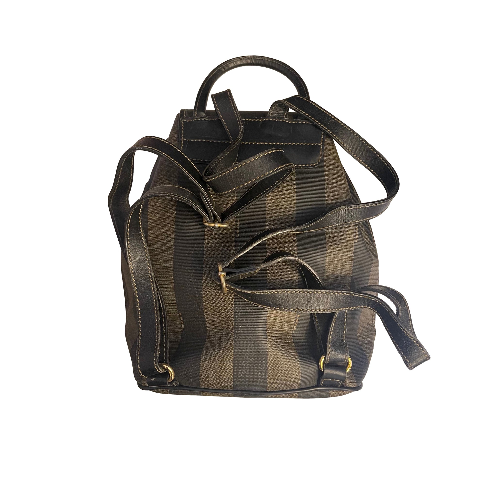 fendi mini logo backpack Fendi Stripe Logo Backpack