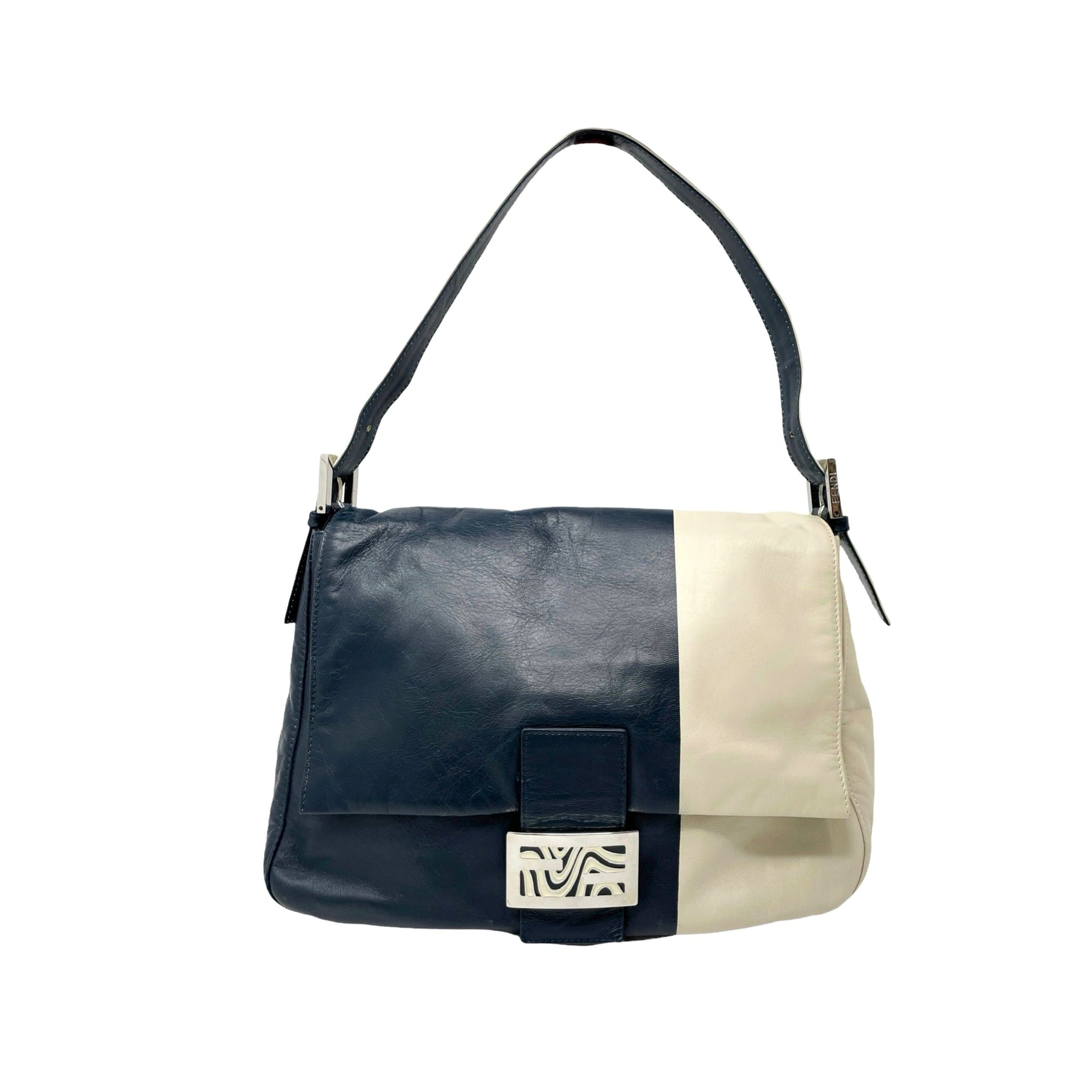 Fendi Two Tone Baguette Bag - Handbags