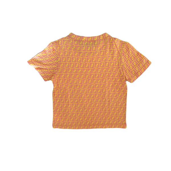 Fendi Yellow And Pink Short Sleeve - Apparel