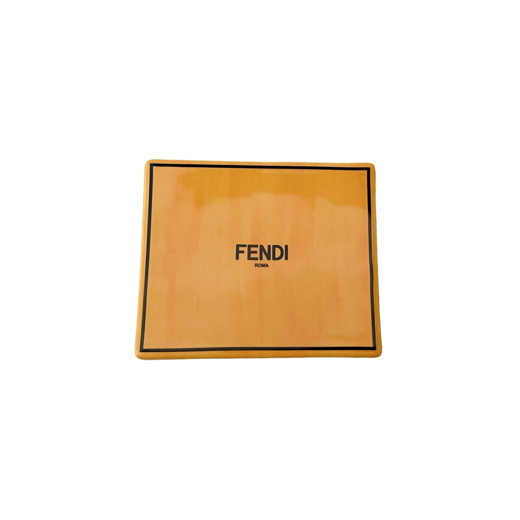 Fendi Yellow Ceramic Box - Home