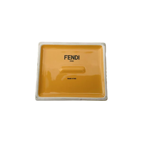 Fendi Yellow Ceramic Box - Home