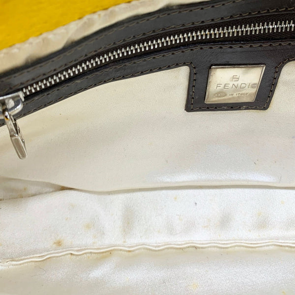 Fendi Yellow Cow Print Baguette Bag - Handbags