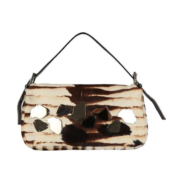 Fendi Zebra Print Mirror Baguette - Handbags