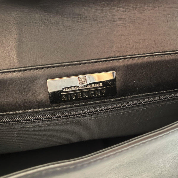 Givenchy Black Logo Shoulder Bag - Handbags
