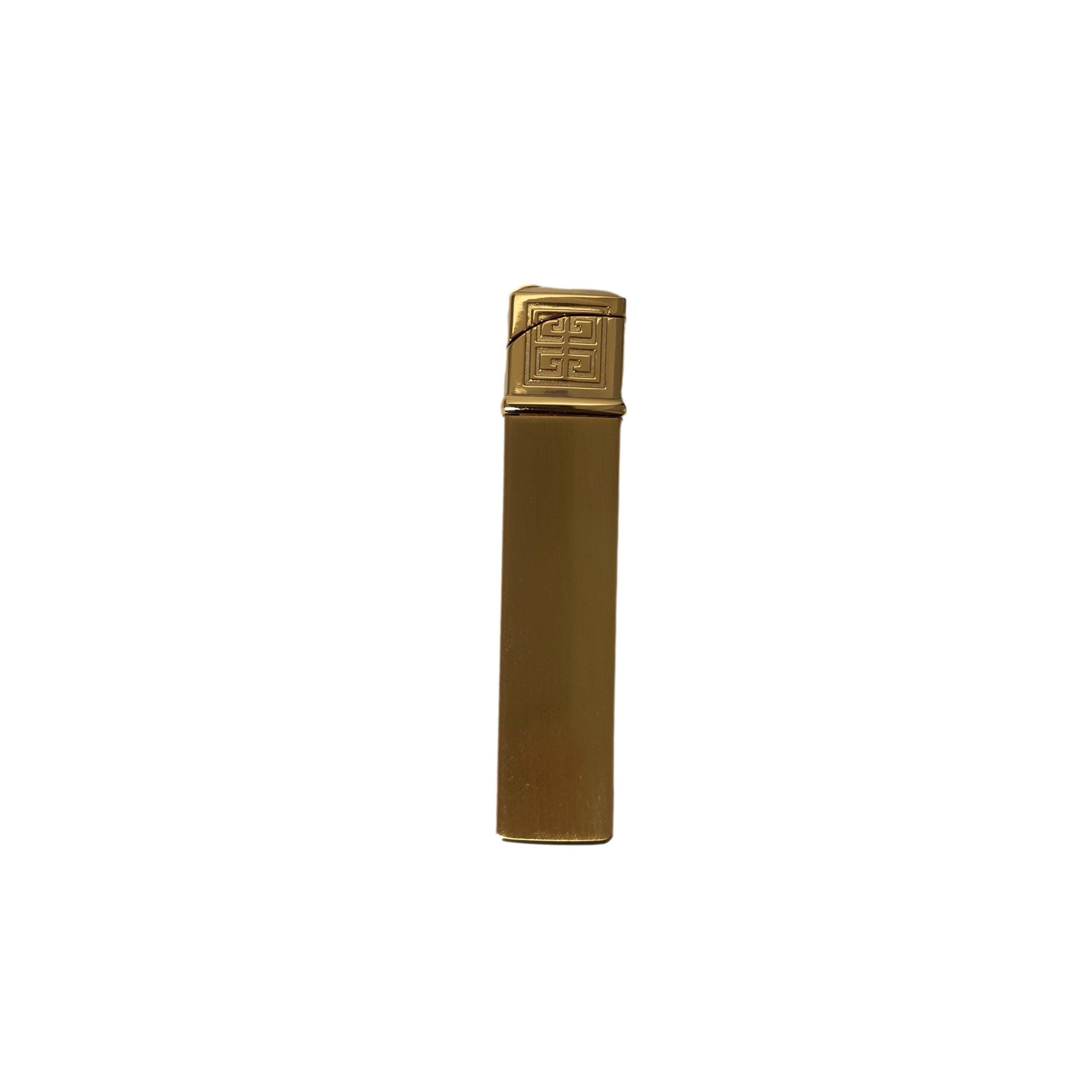 Givenchy Gas Lighter cheapest Gold Plated Slim Design